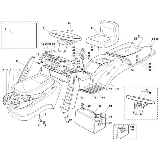 Viking MT785 S - Cover - Parts Diagram