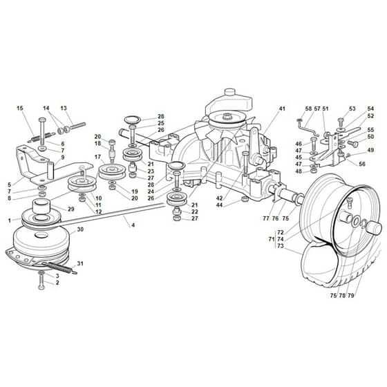 Viking MT795 - Gear Head - Parts Diagram