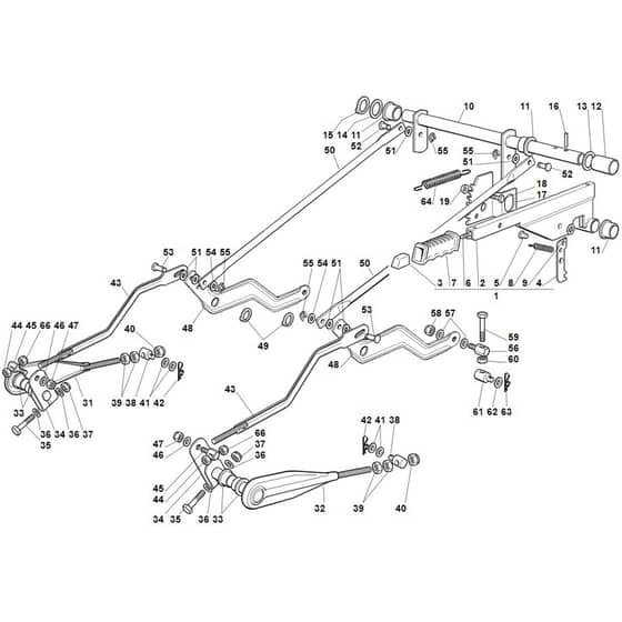Viking MT795 - Height Adjustment - Parts Diagram