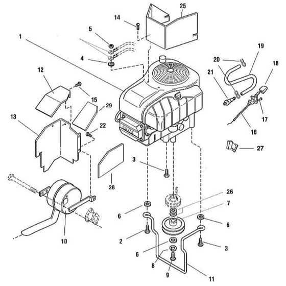 Viking MT820 - Engine - Parts Diagram