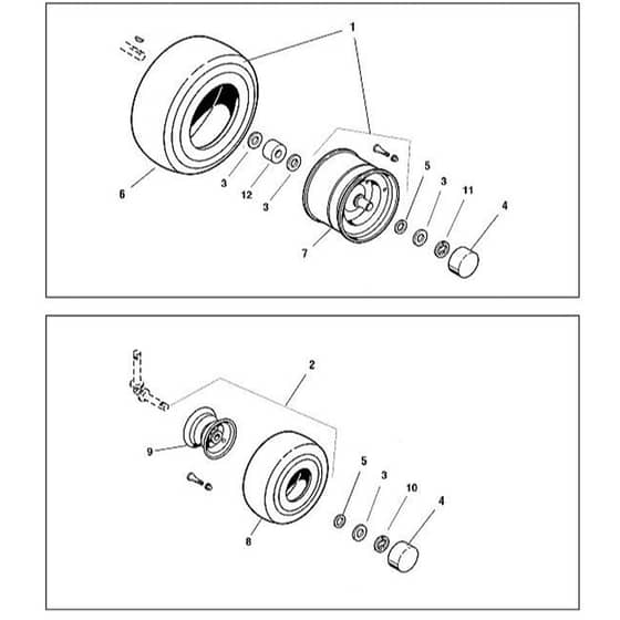 Viking MT820 - Wheels - Parts Diagram