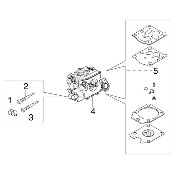 MT 3710 - Efco Chainsaw Carburetor WT-780G Diagram