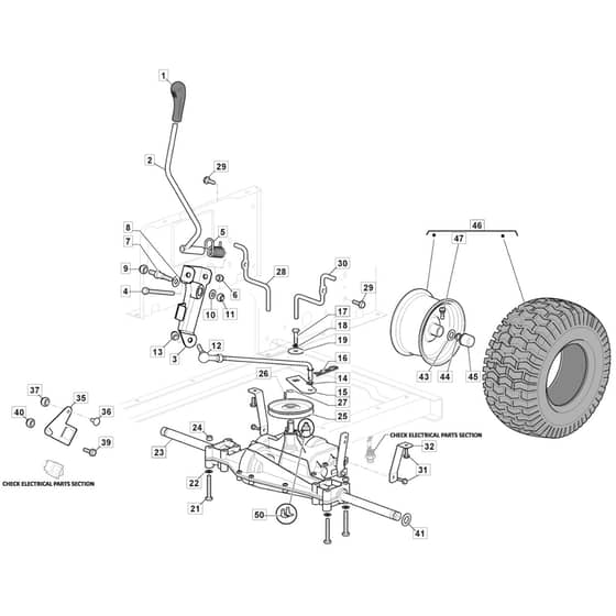 MTF 84 M - 2022-2023 - 2T2005403/CAS - Mountfield Ride On Mower Transmission Diagram