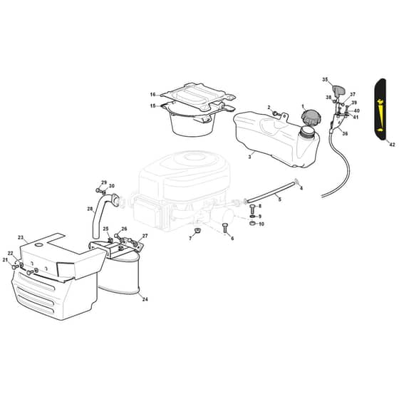 MTF 98HB - 2023 - 2T2620203/CAS - Mountfield Ride On Mower B&S Engine Diagram