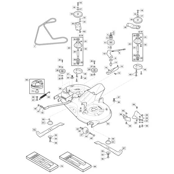MTF 98HB - 2023 - 2T2620203/CAS - Mountfield Ride On Mower Clutch Diagram