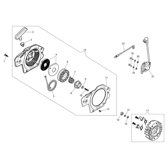 MTH 4000 - Efco Chainsaw Ignition system Diagram