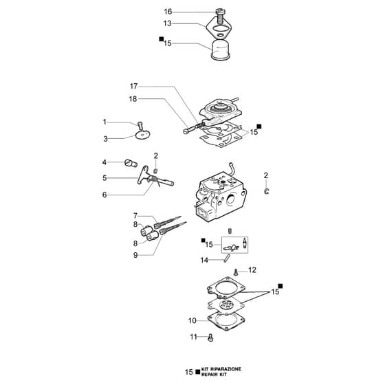 MTL 51 (EURO 5) - Oleo-Mac Earth Auger Carburetor WT-866 Diagram
