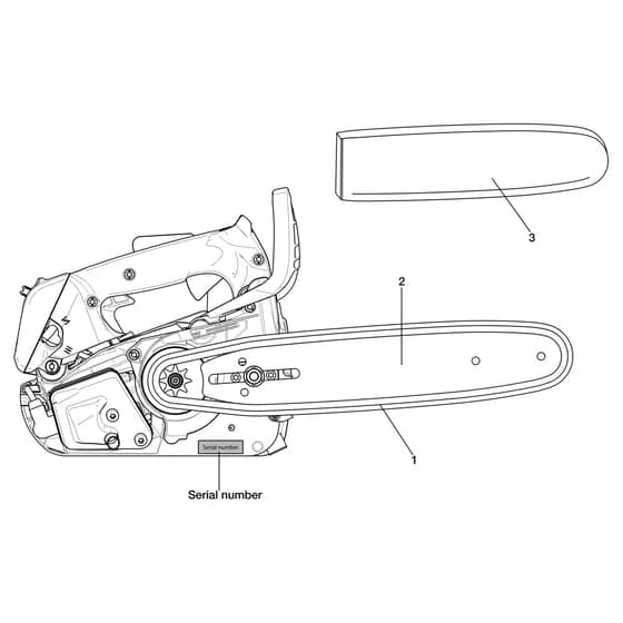 MTT 2500 - Efco Chainsaw Accessories Diagram