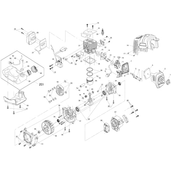 Cobra MTX230C - Multi Tool Sept 2018 Engine Diagram