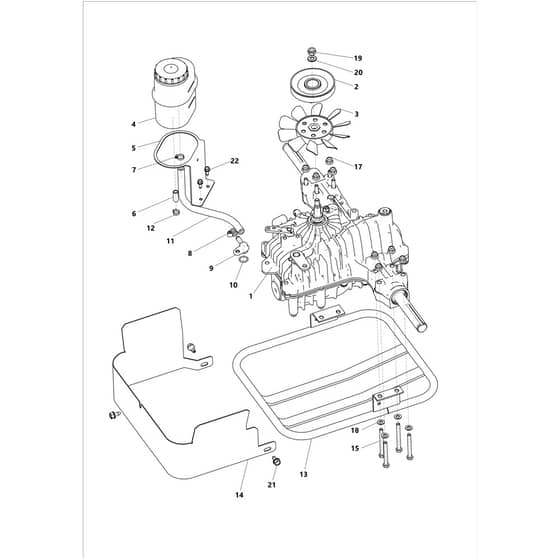 MULCHER 92 PRO 2WD K - 2025 - Bertolini Ride On Mower Transmission 01 Diagram
