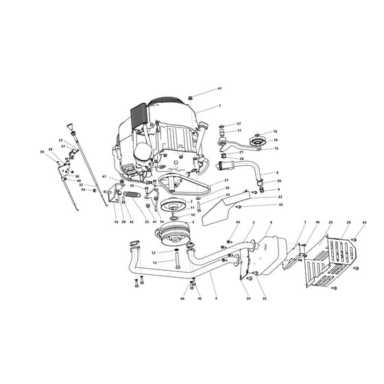 MULCHER 92 PRO 4WD KW - 2025 - Bertolini Ride On Mower Engine Diagram