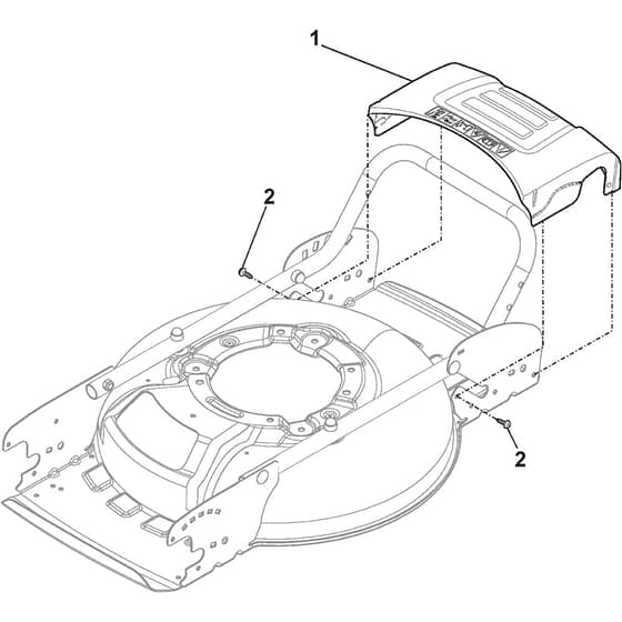 MULTICLIP 47 Q - 2019-2022 - 298471848/ST1 - Stiga Rotary Mower Fan Cover Diagram