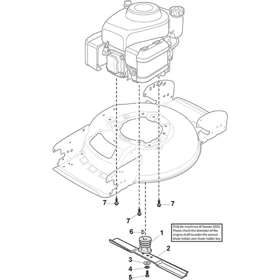 MULTICLIP 47 S - 2020-2025 - 298472048/ST1P - Stiga Rotary Mower Blade Diagram