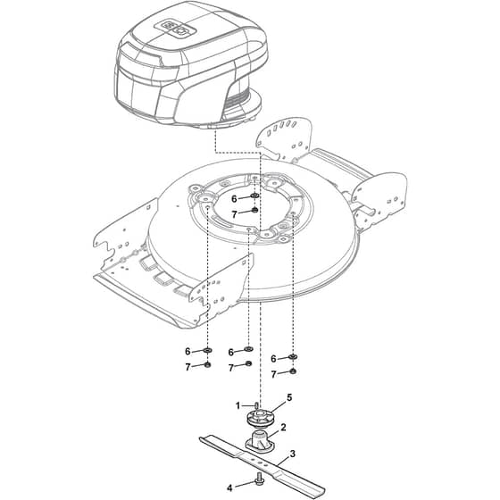 MULTICLIP 47 S AE - 2016 - 298472008/S16 - Stiga Rotary Mower Blade Diagram