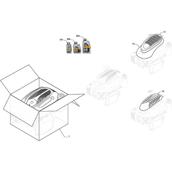 MULTICLIP 50 - 2020-2021 - 291501048/ST1 - Stiga Rotary Mower Engine Cover Diagram