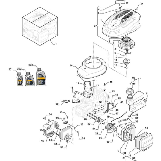 MULTICLIP 50 - 2024-2025 - 291501148/ST1 - Stiga Rotary Mower Carburettor Tank Diagram