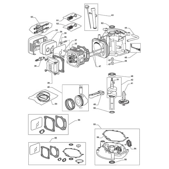 MULTICLIP 50 4SE RENTAL - 2009-2011 - 291503541/ST9 - Stiga Rotary Mower Engine ST 02 Diagram