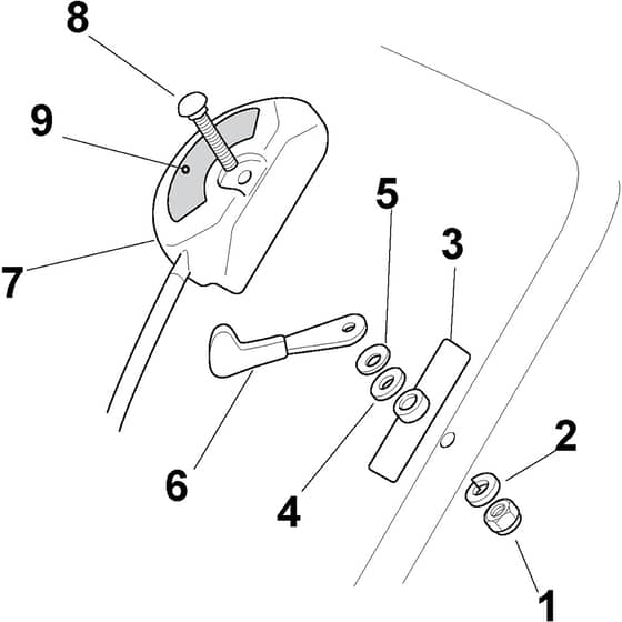 MULTICLIP 50 H - 2009 - 291501031/ST9 - Stiga Rotary Mower Control Diagram