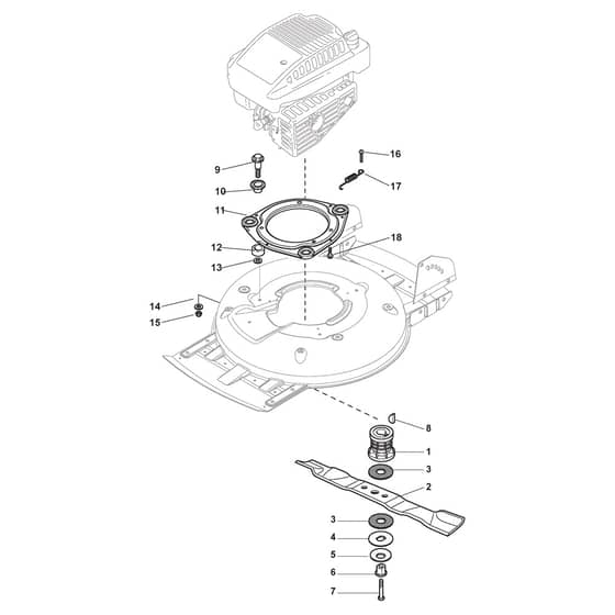 MULTICLIP 50 RENTAL - 2011 - 291501021/S11 - Stiga Rotary Mower Blade Diagram