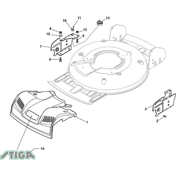 MULTICLIP 50 SX DAE - 2020 - 291503078/ST1 - Stiga Rotary Mower Mask Diagram