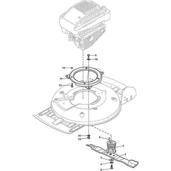 MULTICLIP 50 SXE B - 2021 - 291502528/ST1 - Stiga Rotary Mower Blade Diagram