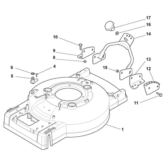 MULTICLIP 53 S RENTAL - 2009-2010 - 293532141/ST9 - Stiga Rotary Mower Deck and Height Adjusting Diagram