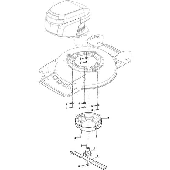 MULTICLIP 547 AE Kit - 2021-2025 - 298471058/ST1 - Stiga Rotary Mower Blade Diagram