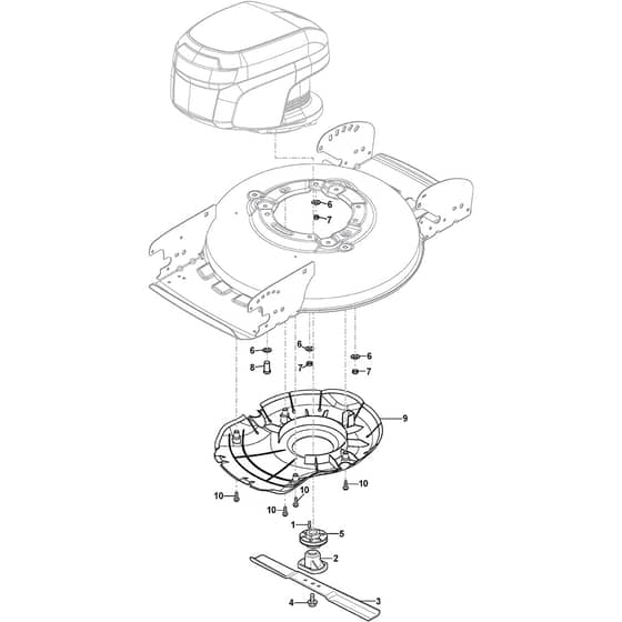 MULTICLIP 547e S Kit - 2022-2025 - 298472058/ST1 - Stiga Rotary Mower Blade Diagram