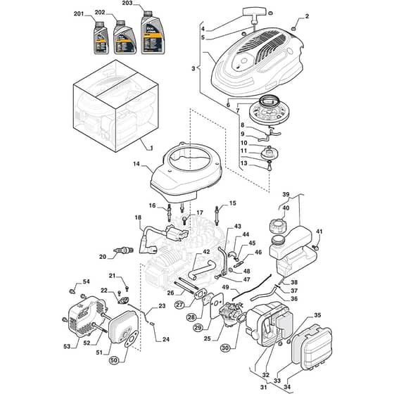 MULTICLIP 550 - 2022 - 291501048/ST2 - Stiga Rotary Mower Carburettor Tank Diagram