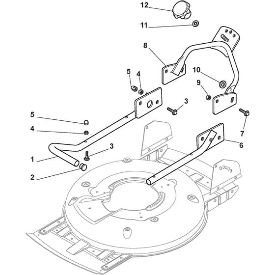 MULTICLIP PRO 50 SVAN - 2014-2015 - 291501138/S14 - Stiga Rotary Mower Handle Lower Part Diagram