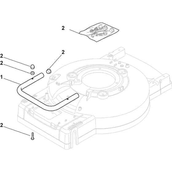 MULTICLIP PRO 53 4S - 2010-2011 - 293533038/S10 - Stiga Rotary Mower Mask Diagram