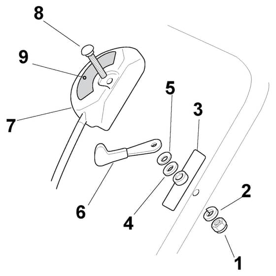 MULTICLIP RENTAL 50 S B - 2011-2013 - 291502021/S12 - Stiga Rotary Mower Control Diagram