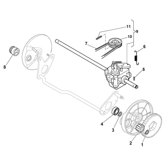 MULTICLIP RENTAL 50 S B - 2016-2018 - 291502128/S16 - Stiga Rotary Mower Transmission Diagram