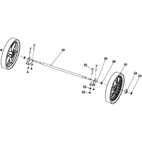 Billy Goat MV650H - MV650H Push Vacuum Main (4) Diagram