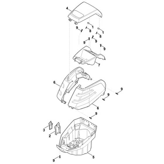 Stihl MVP 850.1 - Housing - Parts Diagram