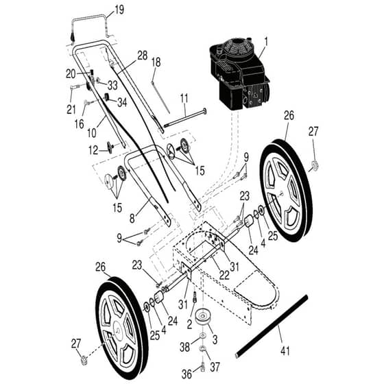 McCulloch MWT420 - 96171000302 - 2013-11 - Frame Parts Diagram
