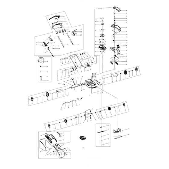 Cobra MX4140 - Lawn Mower Main Diagram