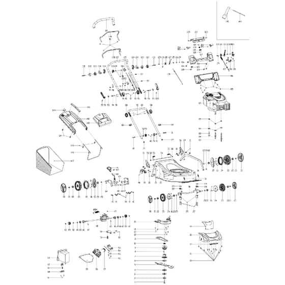 Cobra MX514SPB - 20" Self Propelled Main Diagram