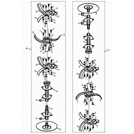 MZ 2075 RKS -  - Efco Tiller Tiller Diagram