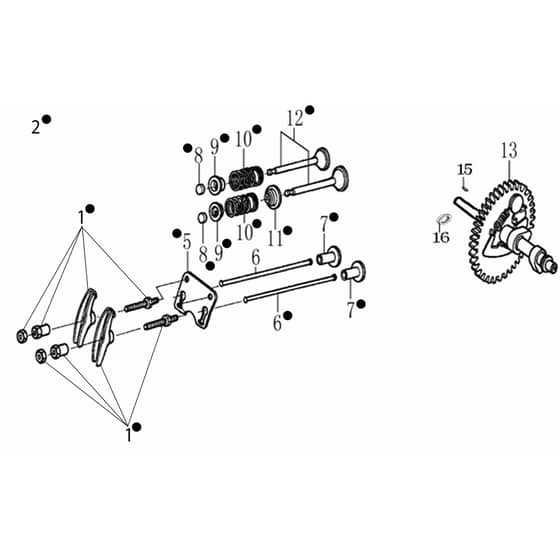 MZ 2075 RKS -  - Efco Tiller Valve Diagram