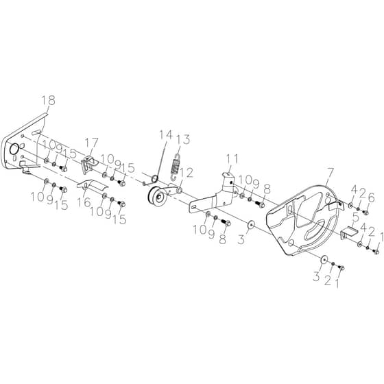 MZ 2098 RKS -  - Efco Tiller Spoke levers Diagram