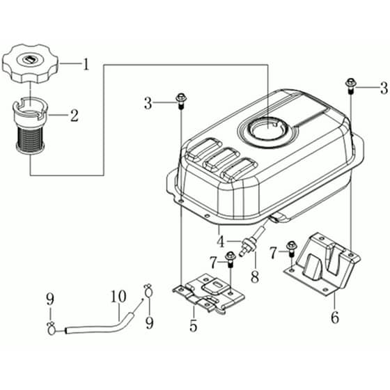MZ 2098 RKS -  - Efco Tiller Tank Diagram