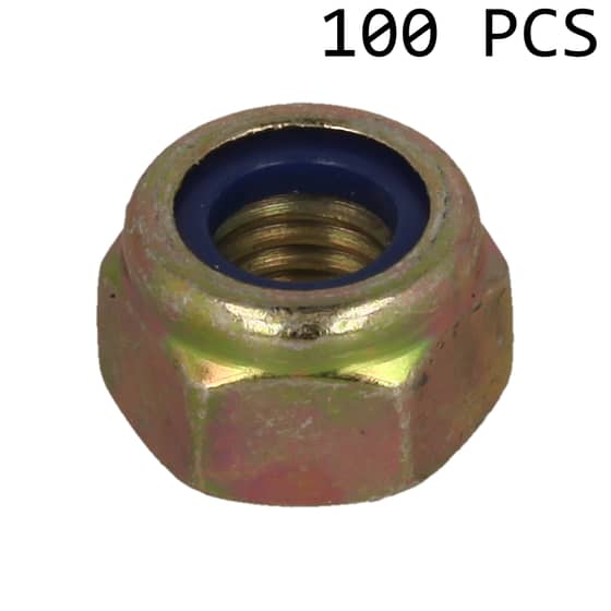 M10x1.5 Nyloc Nut, Pack of 100