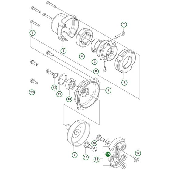Husqvarna 143R-II - Clutch