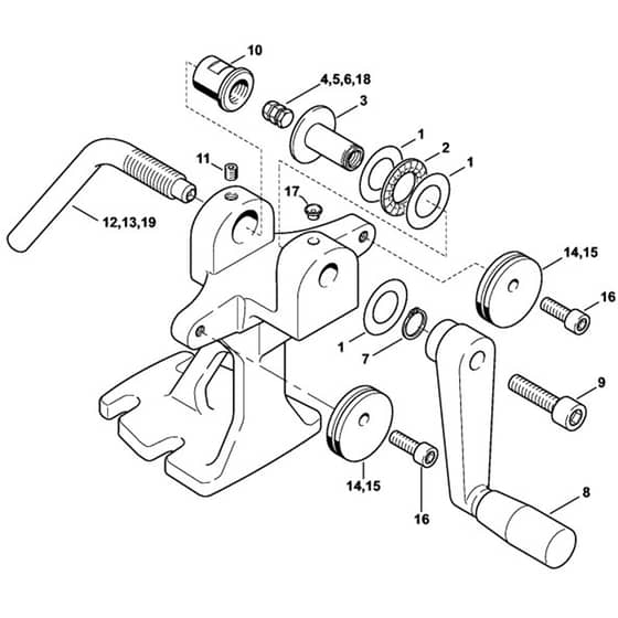 Stihl NG5 - Rivet Spinner Ng 5, Extras - Parts Diagram
