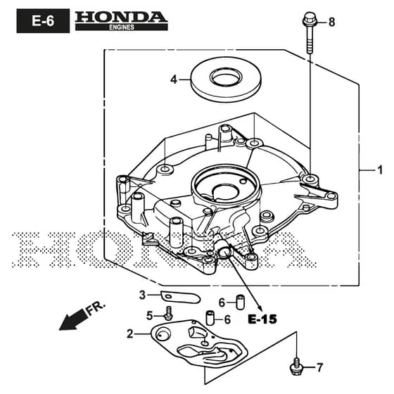NTL 484 TR-H - 2019 - 299482033/19 - Castel Garden Rotary Mower Crankcase Cover Diagram
