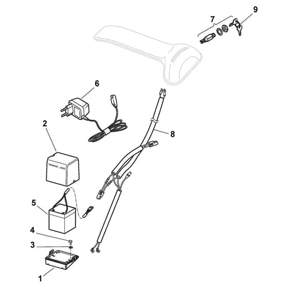 NTL 484 WTR/E - 2013 - 299482523/EDN - Castel Garden Rotary Mower Electric Start Controls Diagram
