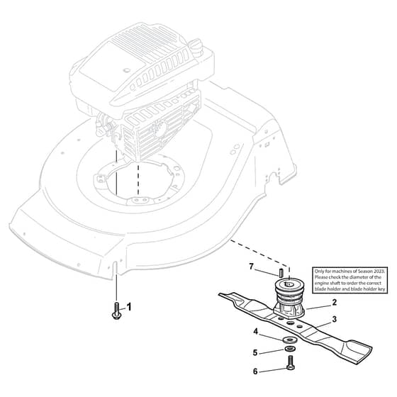 NTL 534 WTR/Q-B - 2012-2014 - 299536823/12 - Castel Garden Rotary Mower Blade Diagram