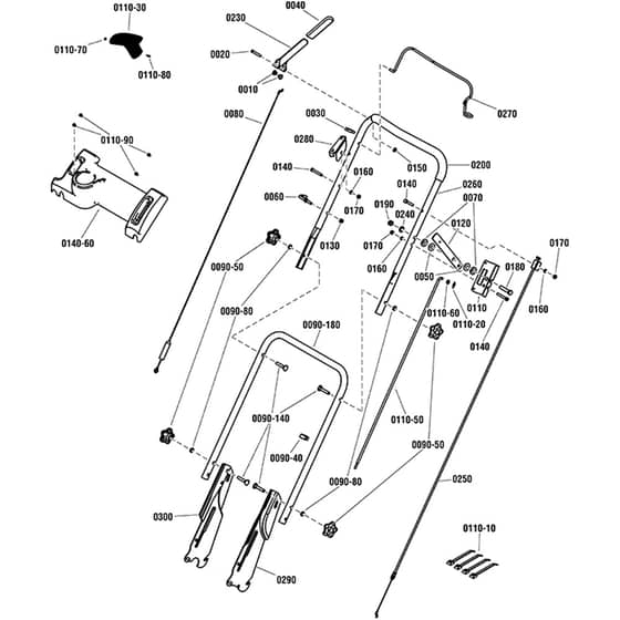 Snapper NX100 7800971-00 Handle Group