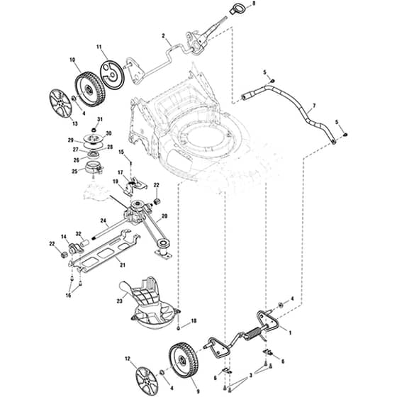Snapper NX80 2691208-14 Drive Group